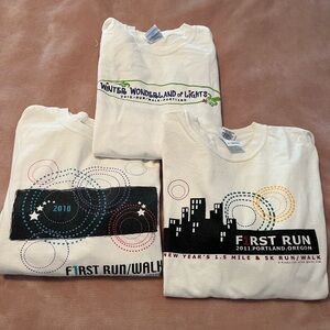 Gildan Portland Graphic Tees - White with Multicolor Designs